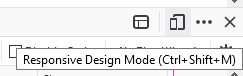 Responsive Design Mode in Mozilla Firefo
